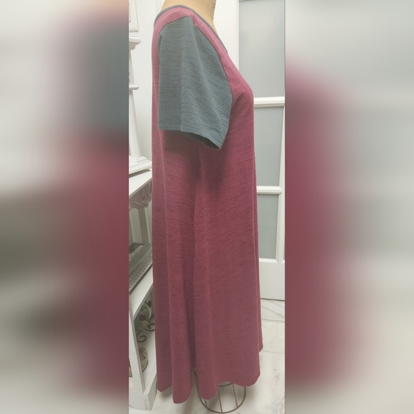 Lula Roe Two Tone Midi Dress EUC - Picture 5 of 9